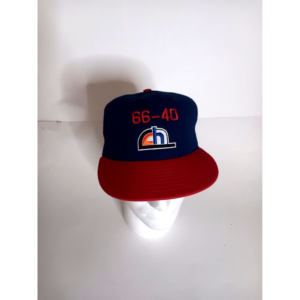 California Headwear 66-40 Orange & Blue Logo Fitted Hat Size 7 1/4